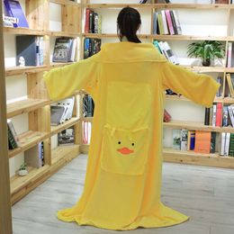 Folding and Storing Shawl Cape Cartoon Plush Air Conditioning Blanket Lazy Cute Little Office Nap