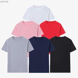 Men's T-Shirts Mens T-Shirt Solid Colour Short-Sleeved Summer Comfortable Casual For Men Women T-Shirt Black White Grey UnisexL2404