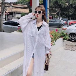 Women's Blouses Sunscreen Shirts For Women Long Sleeve Spring Summer Thin Clothing Korean Style Loose Fashion Young Female All-match Solid