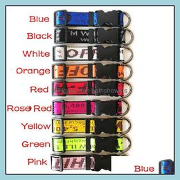 Dog Collars Leashes Step In Designer Dog Harness And Leashes Set Classic Letters Pattern Collar Leash Safety Belt For Small Medium L Dhnxk