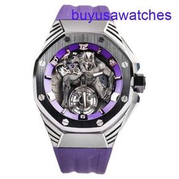 AP Calendar Wrist Watch 26620lO Royal Oak Concept Floating Tourbillon Dial 42mm Automatic Mechanical Watch
