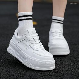 Casual Shoes Female 2024 High Quality Round Toe Women's Vulcanize Autumn Solid Lace Up Sport Ladies Platform Sneakers