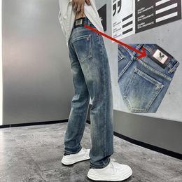 Men's Jeans spring summer THIN TBicon Men Straight leg Loose Fit European American CDicon High-end Brand Small Straight Pants LX8811