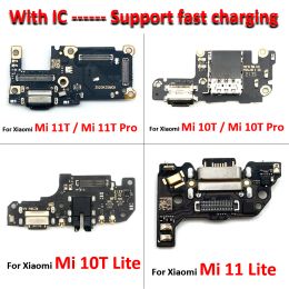 Cables NEW USB Repair Charging Port Connector Board Flex Cable With Microphone For Xiaomi Mi 10T 11 Lite / Mi 11T 10T Pro Fast charging