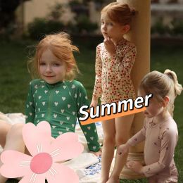 Swimwear 2023 New Baby Girl's Swimwear Bodysuit Children's Clothes Quickdrying Swimming Suit Onepiece Clothes Swimsuit Kids Romper