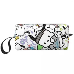 Cosmetic Bags Pochacco Cartoon Dog Large Makeup Bag Waterproof Pouch Travel Storage For Women