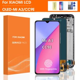 Screens Super AMOLED For Xiaomi Mi A3 LCD MIA3 Touch For Xiaomi MI CC9E Screen Replacement Digitizer Sensor Glass For Mi A3 Display