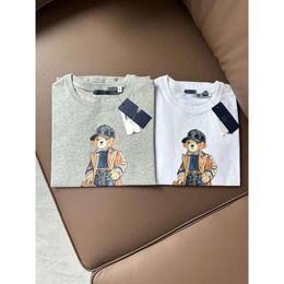 Ralp Laurens Polo T-shirt Designer RL Luxury Fashion Womens T-Shirt Classic Versatile Denim Print Bear Loose And Comfortable T-shirt