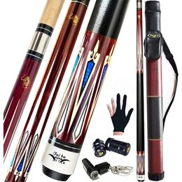 2-Piece Pool cue Stick Hard Case 13mm Tip 58 Hardwood Canadian Maple Professional Billiard Pool Cue Stick 181922 240416