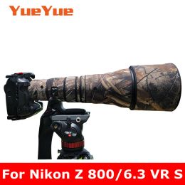 Filters for Nikon Z 800mm F6.3 Vr S Waterproof Lens Camouflage Coat Rain Cover Lens Protective Case Nylon Guns Cloth for Nikkor 800/6.3