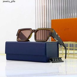Fashion Lou top cool sunglasses square womens small frame new Tiktok net red same glasses ins style Korean with original box