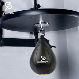 Boxing Free Shipping Swivel+Speed Ball Fitness Boxing Pear Speed Ball Set Reflex Inflate Punching Speed Bag Training Ball Accessory