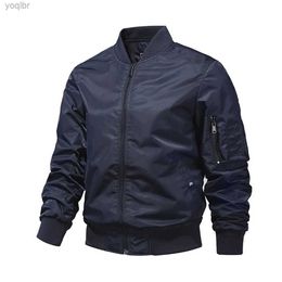 Men's Jackets Solid color bomber jacket mens fashionable pilot baseball jacket new jacket spring and autumn Ropa Hombre mens jacket S-5XLL2404