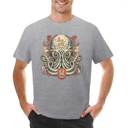 Men's Polos Octopus T-shirt Aesthetic Clothing Anime Summer Tops Mens Graphic T-shirts Funny