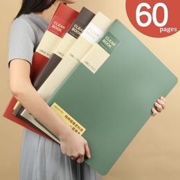 A3 20/30/40/60 Pocket File Folder Picture Album Document Bag 8k Folder Art Work Collection Organiser Office Student Supplies 240416