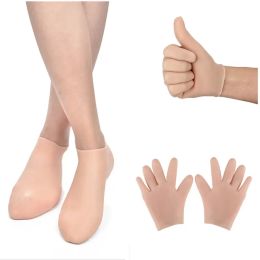Tool 4/2 Pcs Moisturising Silicone Socks &Gloves Feet Hand Care Spa Gel Heel &Hand Skin Care Tool Exfoliating And Preventing Dryness