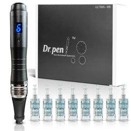 Newest dr pen M8-W/C 6speed wired wireless MTS microneedle derma pen manufacturer micro needling therapy system dermapen