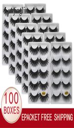 LANJINGLIN whole 1020304050100 boxes faux mink eyelashes 5 pairs natural long false lashes 3d book lash soft faux cils2744482