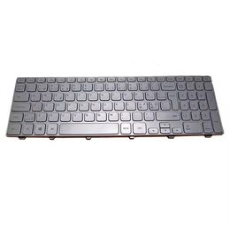Laptop Keyboard For DELL Inspiron 17 7737 7746 P24E Nordic NE 0CXTPY CXTPY 9Z.NAVBW.01N NSK-LH0BW 1N Silver With Backlit new