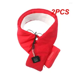 Bandanas 2PCS Heated Scarf Electric Heating With Power Bank Adjustable Neck Warming Pads Thermal Shawl Winter Body Warmer