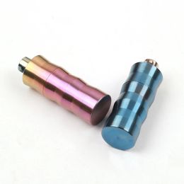 Tools Mini Purple Seal bottle Titanium Alloy Waterproof Canister Pills Can Capsule Bottles EDC Outdoor Tool