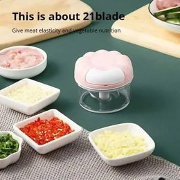 Kitchen Mini Garlic Press Multi-function Potato Garlic Grinding Chopper Chilli Grinder Manual Mixer Kitchen Cooking Gadgets