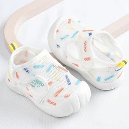 1-4T Baby Sandals Summer Breathable Air Mesh Unisex Kids Casual Shoes Anti-slip Soft Sole First Walkers Infant Lightweight Shoes 240420