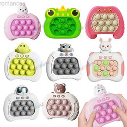 Decompression Toy Upgraded Electronic Pop-Push Childrens Press Handle Fidget Toy Quick Push Game Squeeze Relief Toys Whac-A-ole Toys Sensory Toys d240424