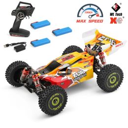 Cars WLtoys 144010 75KM/H RC Car 144010 WLtoys Brushless High Speed OffRoad Remote Control Drift Toys Metal Chassis fast Racing CAR