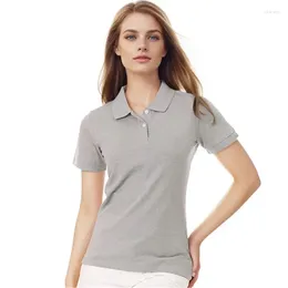 Women's Polos Summer Womens Polo Shirts Cotton Short Sleeve Ladies Tees Casual Femmes Fit Slim Clothing Tops Fashion