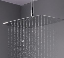 Luxury Shower ultra thin 2mm thickness Concealed Ceiling Large Rain Showerhead High Flow Top Shower Inox Polish Stainless steel ra7076191