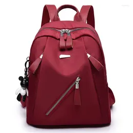 Backpack Oxford Women Anti Theft Laptop Fashion Female Bagpack Travel Shoulder Back Bag Solid Colour Backpacks For Girl Bookbag