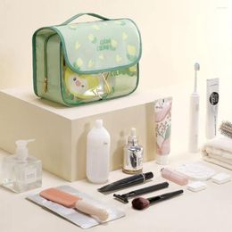 Cosmetic Bags Cartoon Outdoor Waterproof Large Capacity Storage Organizer Hook Makeup Women Bag Beauty Toiletries
