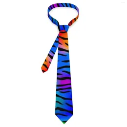 Bow Ties Tiger Stripes Tie Abstract Line Print Graphic Neck Retro Casual Collar For Male Wedding Party Necktie Accessories