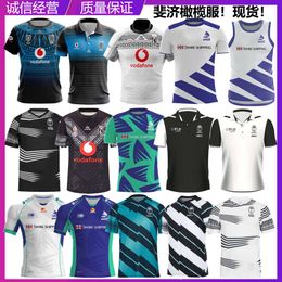 Jersey Fiji 2022 Home/Away English Olive Short Sleeve Tank Polo Training Rugby