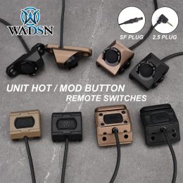 Accessories Tactical UNIT ModButton Hot Button Pressure Remote Switch Mlok Keymod 20mm Rail For Surefir M300 M600 DBALA2 PEQ15 2.5 SF PLUG