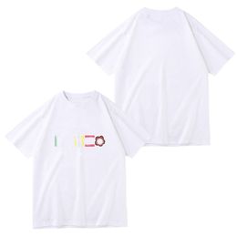 Letters Casual Summer Short Sleeve Man Tee Woman Tops Clothing Asian Size S-XXL graphic tee hand-painted INS splash letter round neck t-shirts clothes