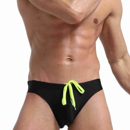 VQMJ Men's Swimwear Men Swimsuits Quick Dry Swimming Briefs Sexy Male Low Waist Bathing Trunks Beach Bikini Surfing Wear d240424