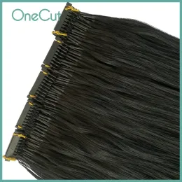 Extensions 2nd Generation 6D Straight Virgin Human Hair Extensions 100% Real Human Hairpieces Natural Invisible Hair 6D 5g/pc 20pcs 100G