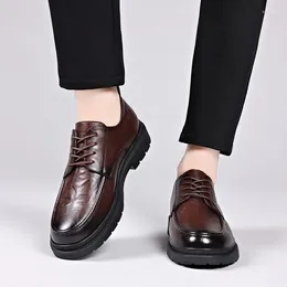 Casual Shoes 2024 Leisure Leather Men Arrival Oxford Footwear High Quality Business Gentleman Formal Wedding Dress