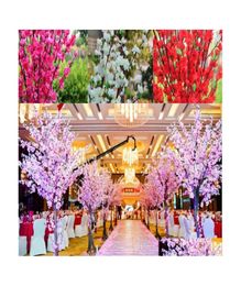 Decorative Flowers Wreaths 160Pcs Artificial Cherry Spring Plum Peach Blossom Branch Silk Flower Tree For Wedding Party Decoration4705649