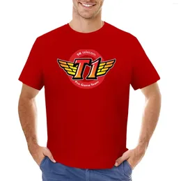 Men's Tank Tops SKT T1 Logo ( Quality Ever) T-Shirt Blacks Cute Clothes Oversizeds T Shirt For Men