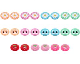 Strawberry Fruit Flower Silicone Thumb Grip Joystick Cap Cover For Nintend Switch Lite JoyCon Controller Thumbstick Case High Qua1298422