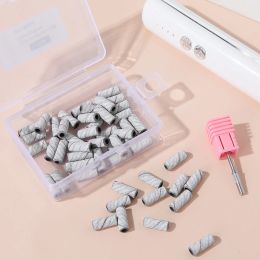 Bits 50pcs/box 3mm Sanding Bands For Nail Art 80/120/180/240 Grit Mini Nail Drill Bits For Manicure And Pedicure