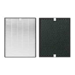 Purifiers Air Purifier Philtre for Philips Ac1215 Ac1214 Ac1210 Ac1213 Hepa Philtre 360*275*27mm + Activated Carbon Philtre 360*275*10mm Set