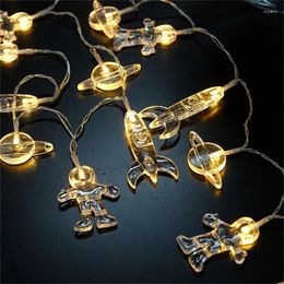 Strings LED String Lights Astronauts Spaceship Rocket Mars Universe Kids Boy Girl Bedroom Home Party Wedding Decoration