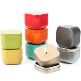 Bottles 20pcs/pack 50ml Sier Empty Tin Box Candle Jars with Lid Metal Cream Jars Cosmetic Container Packaging Storage Bottle Container