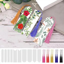 Acrylic Bookmarks Diy Students Colourful Tassel Sublimation For Kids Page Birthday