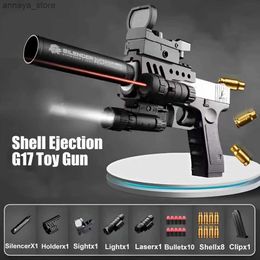 Gun Toys Desert Eagle G17 Soft Bullet Toy Gun Shell Ejection Airsoft Pistol Foam Launcher CS Shooting Games Weapons for Kids Boys GiftL2404