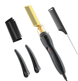 Irons Hair Straightener Dry And Wet Copper Brush Bangs Hair Straightener Electric Comb Head Care Hair Styling Instrument